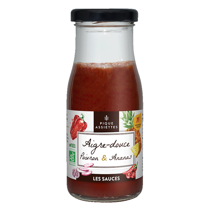 Pique Assiettes -- Sauce aigre douce bio - 130 ml