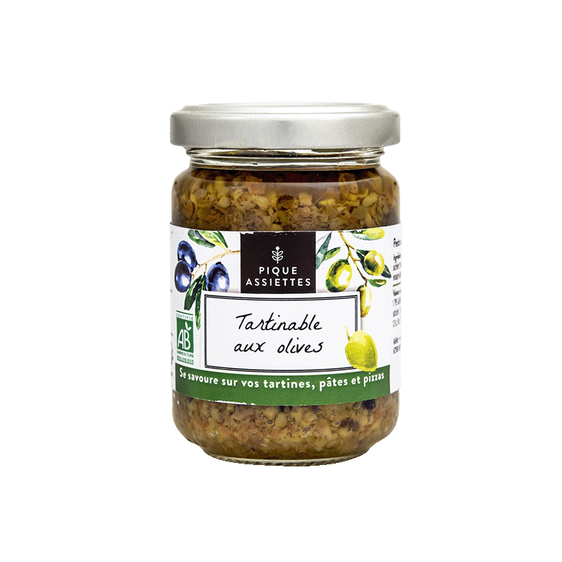 Pique Assiettes -- Tartinable aux olives bio - 120 g