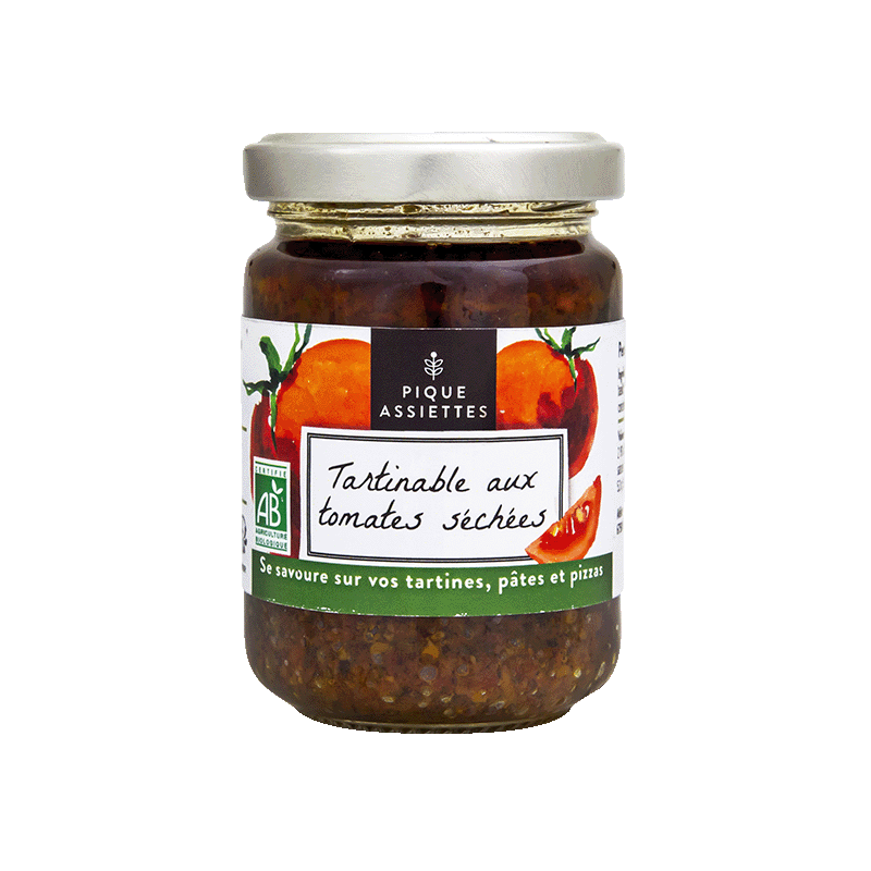 Pique Assiettes -- Tartinable aux tomates séchées bio - 120 g