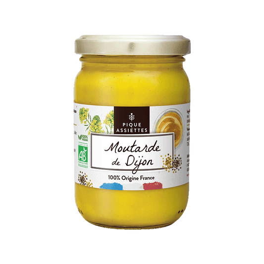 Pique Assiettes -- Moutarde de Dijon 100% origine France bio - 200 g